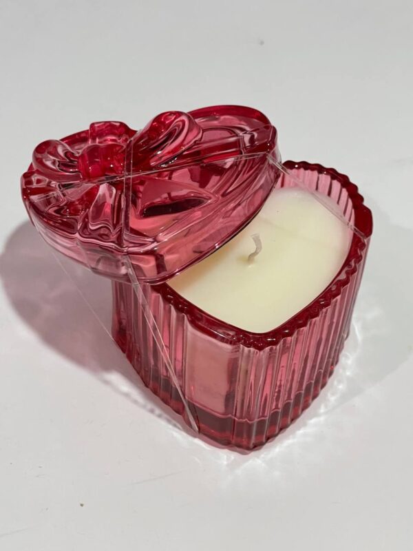 Свічка ароматична "Серце" Primark у склі червона