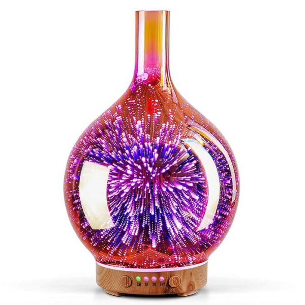 27589862-13ec-432f-b95b-eeb1f030052a.jpg Зволожувач/ Аромадифузор / Нічник "Ваза-феєрверк" Star LED 7 кольорів