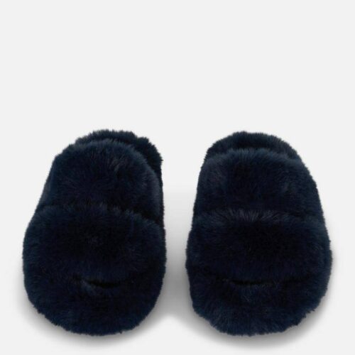 2950c72b-86c6-4af7-ace1-7149b74eaae1.jpg Тапочки жіночі з ремінцями Primark пухнасті (устілка меморі) чорні