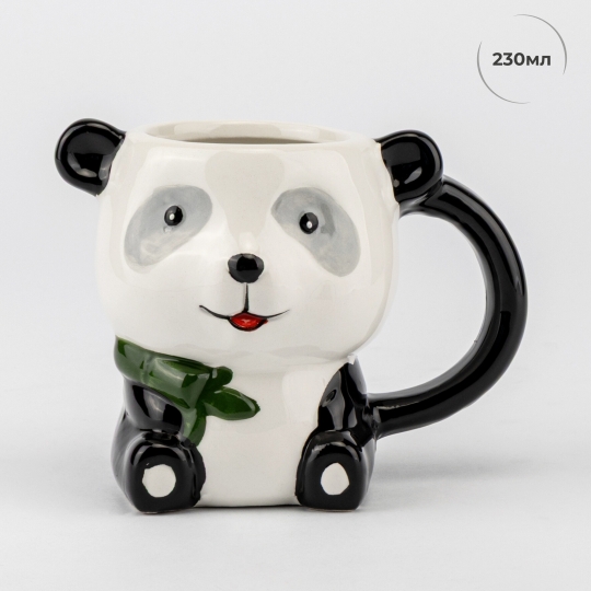 Чашка керамічна 3D фігурна "Панда" 230 мл