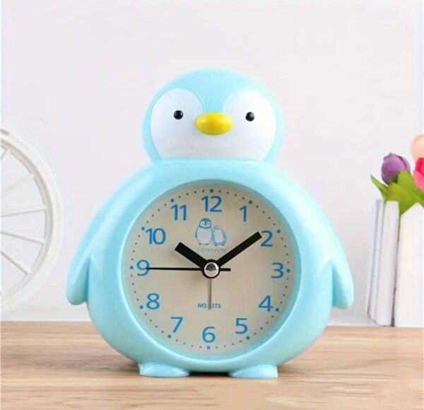 Годинник-Будильник "Пінгвін" мікс кольорів 13,5*12,5 см