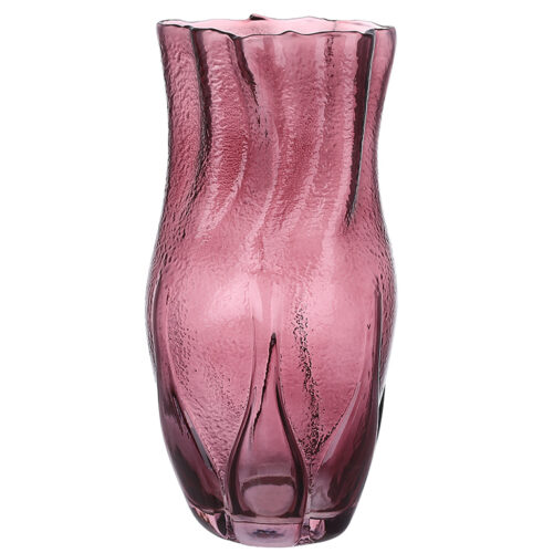 2a21cbc8-1fa6-4282-a279-bdbee8c44b94.jpg Ваза скляна "Бутон троянди" 29 см пурпурова