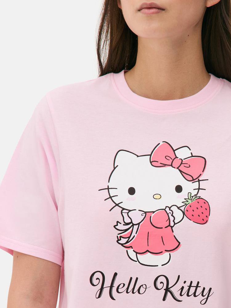Піжама жіноча "Hello Kitty" Primark (штани/футболка) котон рожева