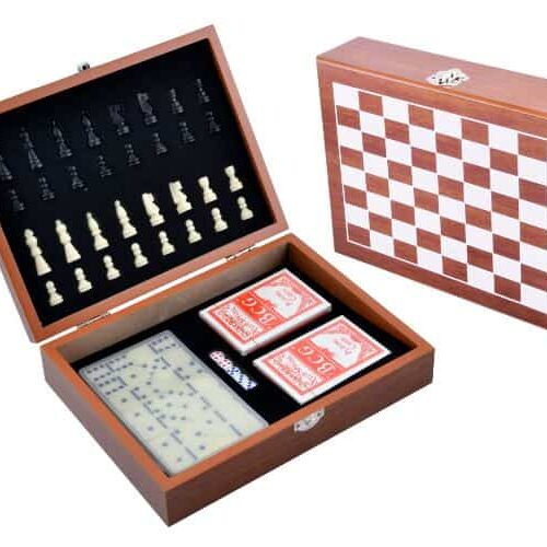 Ігровий набір 3 в 1 Шахи/ Доміно/ Карти