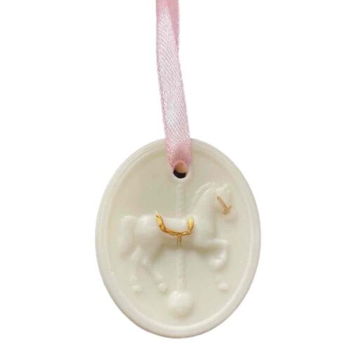 Аромасаше/ Підвіска на ялинку Solodka "Коник кругле" (соєвий віск)