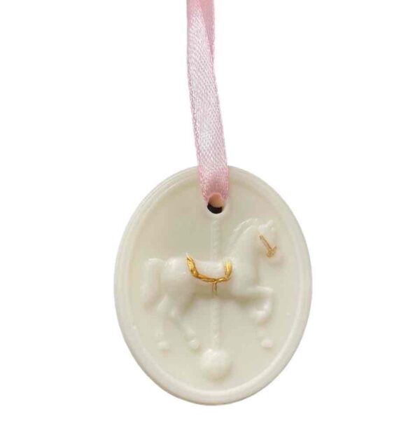 Аромасаше/ Підвіска на ялинку Solodka "Коник кругле" (соєвий віск)