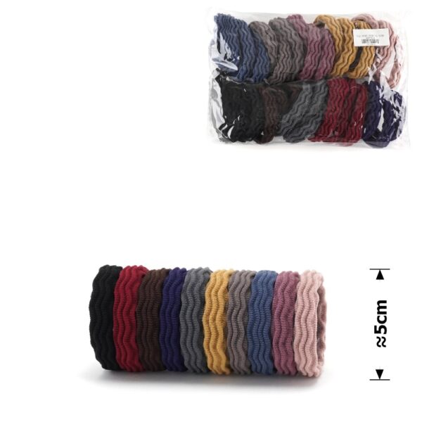 Гумка для волосся мікрофібра хвиляста 5 см 1 шт