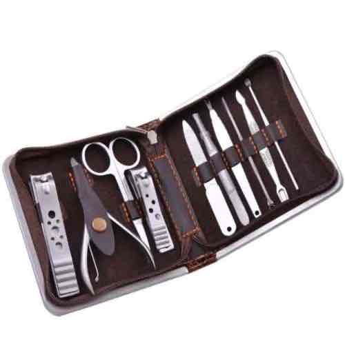 Манікюрний набір 10 інструментів в чохлі №1405