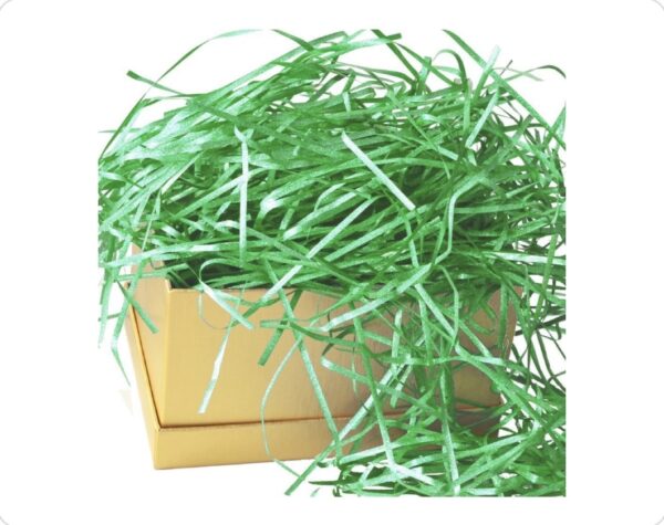 Наповнювач для подарунків стружка поліпропіленова 30 г зелений