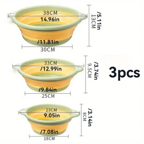 2e8eec6e-349c-4dc8-945e-27610dba6fb5.jpg Тазик силіконовий побутовий, телескопічний, розмір (23/12,5/8), жовтий