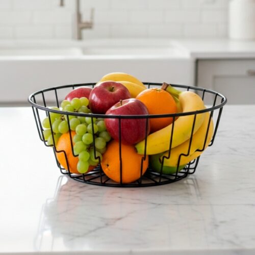 Фруктівниця металева "Верона" 24*9 см чорна