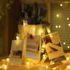 Гірлянда портативна "Прищепки" 3 м/ 20 LED золоте світло (USB + батарейки)