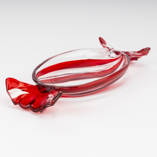 Блюдо скляне "Карамелька" 23 см