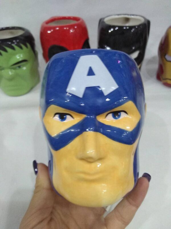 Чашка керамічна 3D фігурна "Super Heroes Captain America/Герої" 400 мл