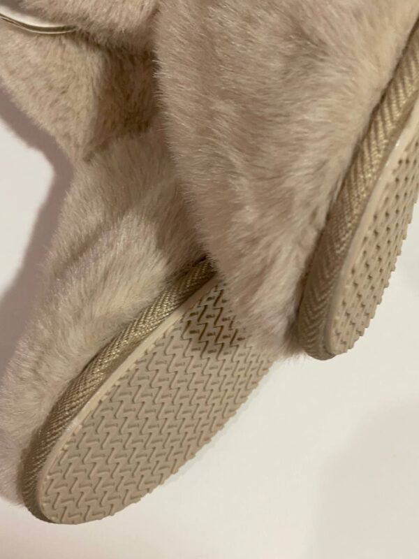 Тапочки-чобітки жіночі Primark плюшеві (устілка меморі) антиковзання беж