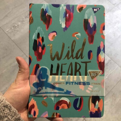 Блокнот-мотиватор В5 "Wild heart" серії фітнес 64 арк.