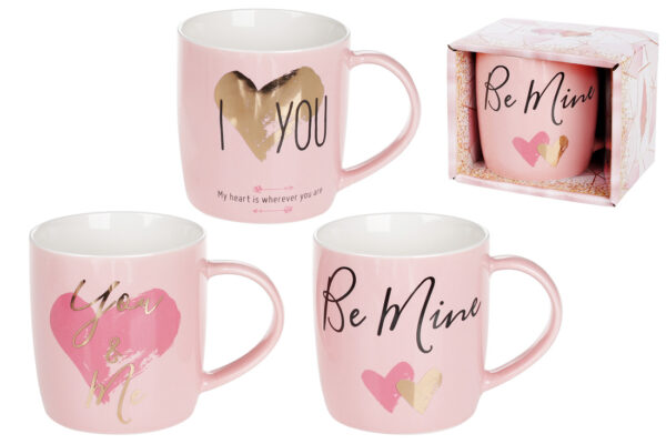 Чашка фарфорова "Only for you", рожева, 350 мл