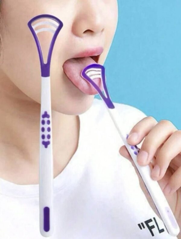 Скребок для гігієни язика мікс кольорів