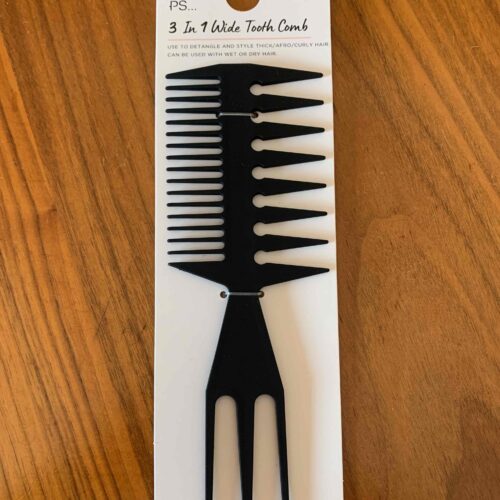 321e82da-3daa-4b97-8b91-2953ef8950a7.jpg Гребінь "Рибка" 3 в 1 Primark чорний/сірий