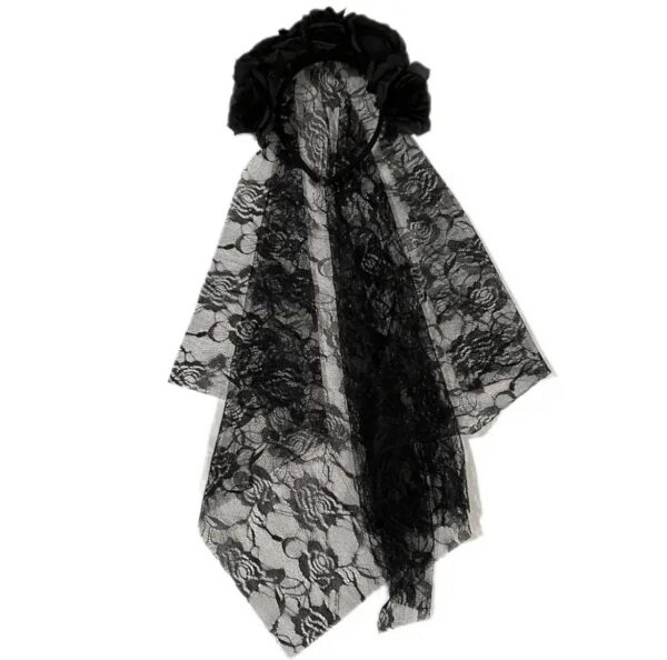 Обруч на Хелловін "Наречена вампіра/фата" чорний 60 см