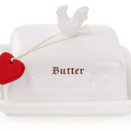 Маслянка керамічна "Тоскана" Butter з півником