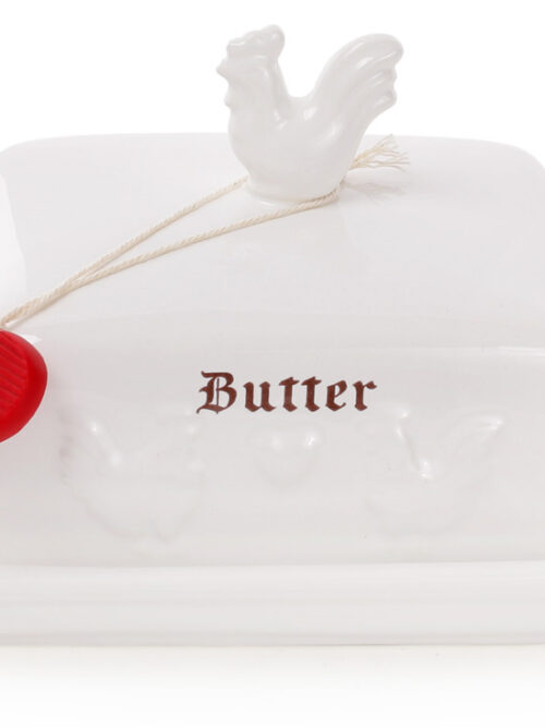 Маслянка керамічна "Тоскана" Butter з півником