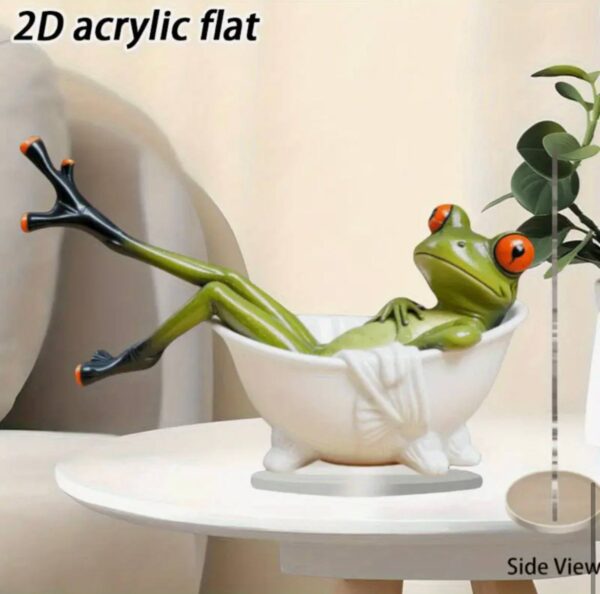 Статуетка 3D "Жабка у ванні" 20*15 см