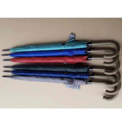 Парасоля-трость півавтомат Feeling Rain 8 спиць однотонна