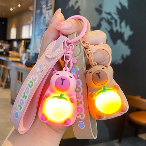 Брелок силіконовий "Капібара" з підсвіткою