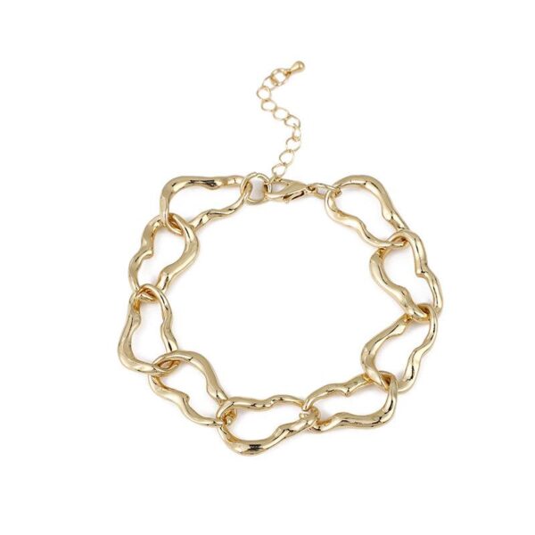 Браслет "Ланцюг" крупний золотий