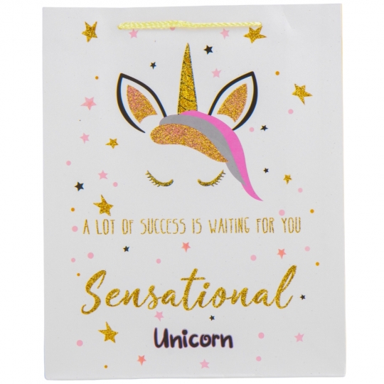 Пакет подарунковий "M" (26*32*10) "Милі звірята" мікс