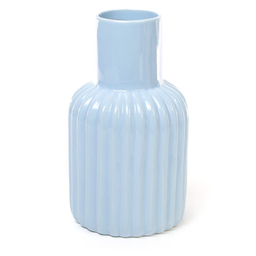 Ваза керамічна "Весняний глечик" 18,8 см блакитний