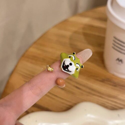 Каблучка парна "Єнот" (10545)