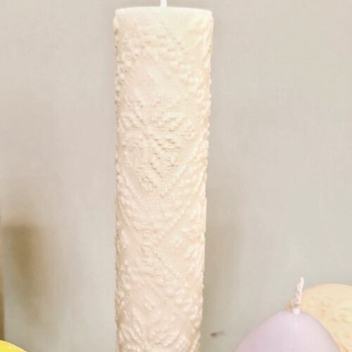 Свічка циліндр ароматична Solodka "Орнамент" (соєвий віск)