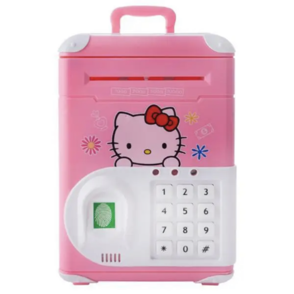 Скарбничка-сейф "Hello Kitty" з кодовим замком та відпечатком пальця