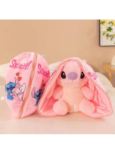 М’яка іграшка-трансформер "Стітч" в сумочці мікс кольорів