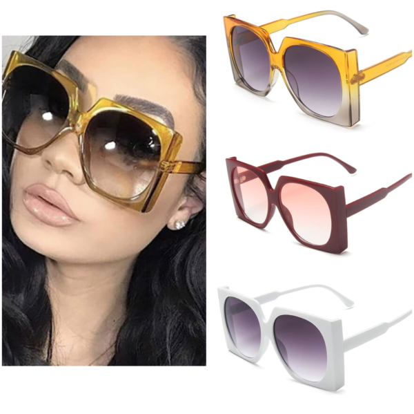 Окуляри жіночі сонцезахисні великі квадратні в стріт стайл (01684)