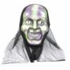 Маска на Хелловін «Відьма" перламутрова з вуаллю