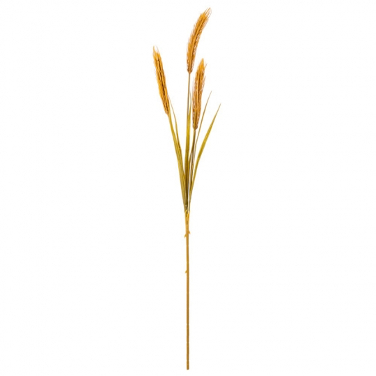 Штучна гілка пшениці 3 колоски 81 см беж