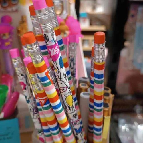 Олівець простий Yes ECO "Happy colours" з гумкою 1 шт