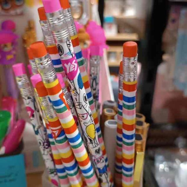 Олівець простий Yes ECO "Happy colours" з гумкою 1 шт