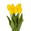 Штучний букет тюльпанів 9 бутонів/ 29 см жовтий