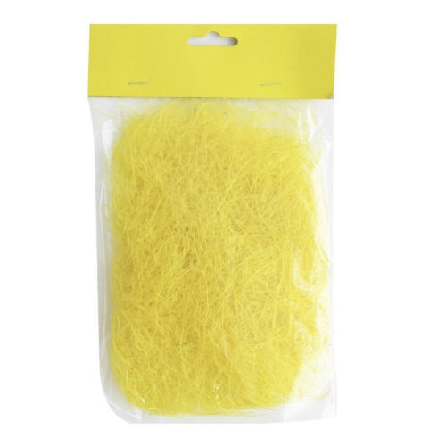 Наповнювач для подарунків стружка сизаль 20 г жовтий