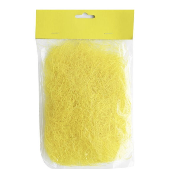Наповнювач для подарунків стружка сизаль 20 г жовтий