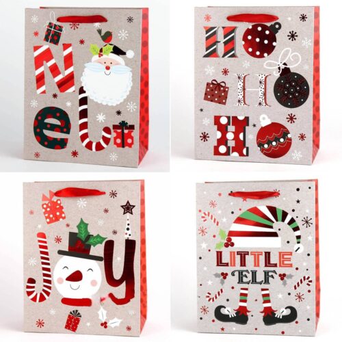 Пакет подарунковий "S" (18*23*10) Новорічний