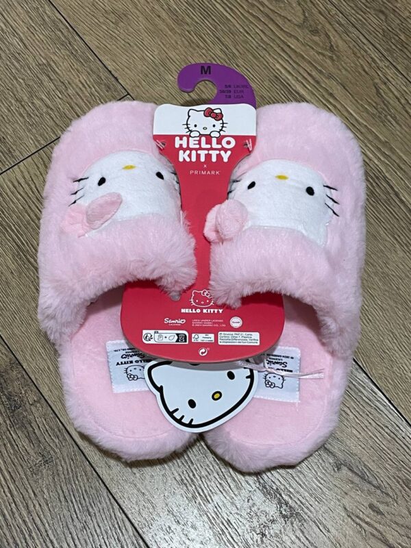Тапочки-сабо жіночі "Hello Kitty" Primark плюшеві рожеві