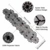 Скатертина-раннер на Хелловін мереживна 45*180 см
