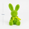 Фігурка "Зайчик" 15 см з флоковим напиленням зелений