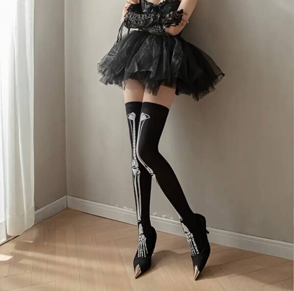 Панчохи на Хелловін "Ноги скелета»