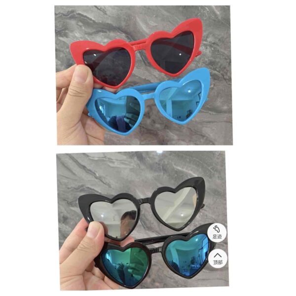 Окуляри жіночі сонцезахисні "Сердечка" однотонні (6346)